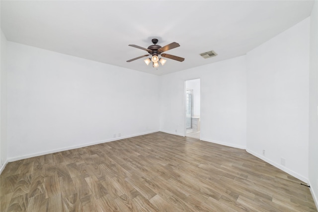 20126 Cypresswood Gln, Spring, TX 77373 - unfurnished room featuring a ceiling fan and light wood finished floors