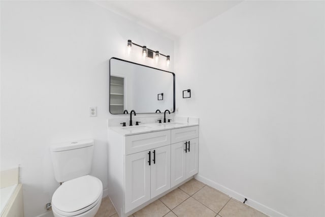 20126 Cypresswood Gln, Spring, TX 77373 - full bathroom featuring double vanity, tile patterned flooring, and a tub