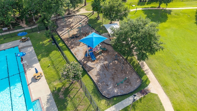 20126 Cypresswood Gln, Spring, TX 77373 - drone / aerial view of a pool