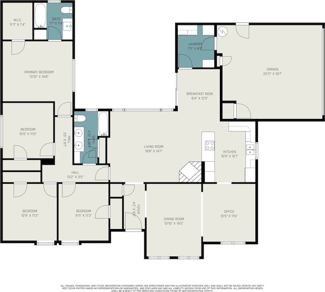 2535 Rosefield Dr, Houston, TX 77080 - view of property floor plan