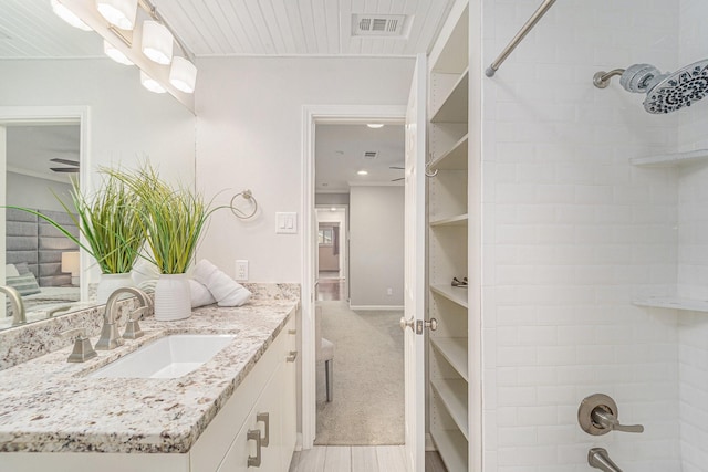 2535 Rosefield Dr, Houston, TX 77080 - full bath with vanity and shower / bath combination