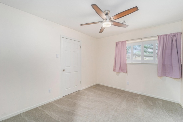 2535 Rosefield Dr, Houston, TX 77080 - carpeted spare room with ceiling fan and baseboards