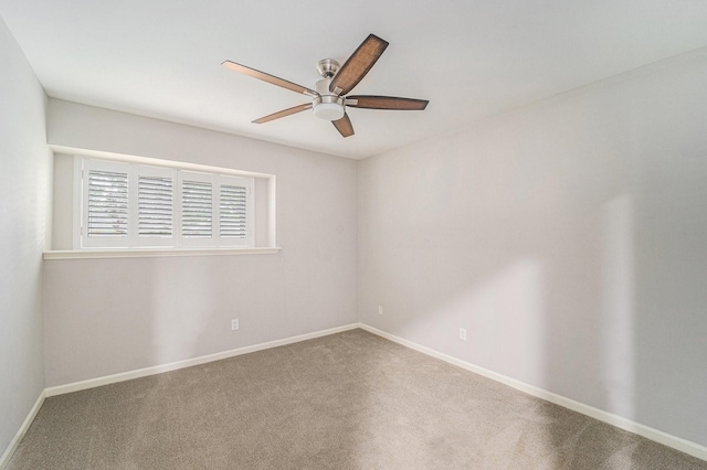 2535 Rosefield Dr, Houston, TX 77080 - carpeted empty room featuring ceiling fan and baseboards