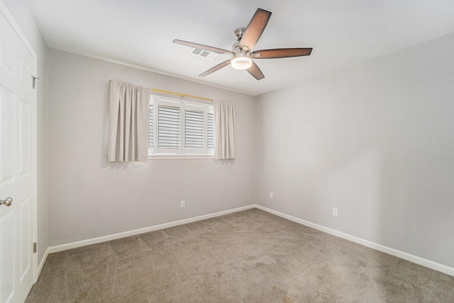 2535 Rosefield Dr, Houston, TX 77080 - unfurnished room featuring carpet and a ceiling fan