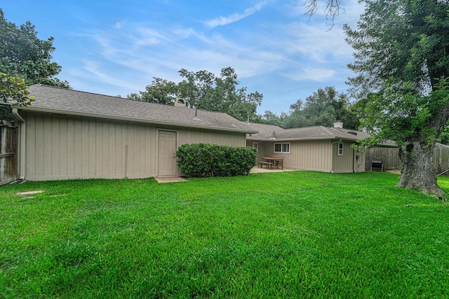 2535 Rosefield Dr, Houston, TX 77080 - rear view of property featuring a chimney and a patio area