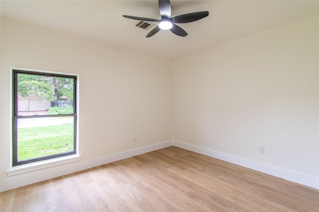 11523 Bandlon Dr, Houston, TX 77072 - unfurnished room featuring light wood-type flooring and ceiling fan
