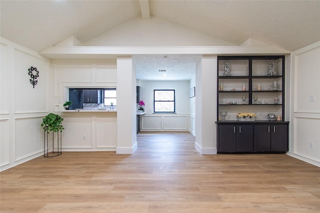 11523 Bandlon Dr, Houston, TX 77072 - bar with a decorative wall and light wood-type flooring