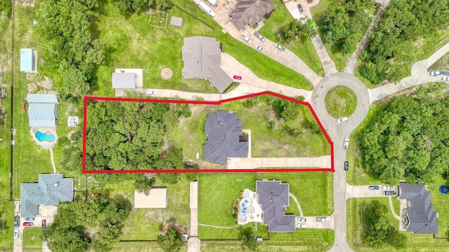 17114 Leon Ct, Splendora, TX 77372 - aerial view of property's location with property boundaries highlighted
