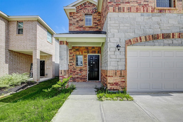 22351 Auburn Cabin Ln, Porter, TX 77365 - entrance to property featuring brick siding and driveway