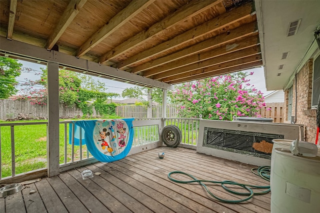 13351 Oak Leaf Ln, Houston, TX 77015 - view of wooden deck