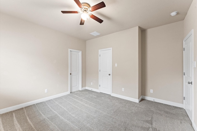13207 Parkway Meadows Dr, Houston, TX 77077 - unfurnished bedroom with carpet flooring and a ceiling fan