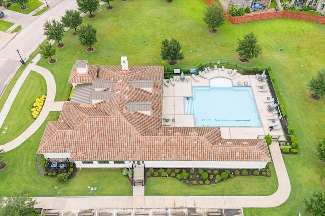 13207 Parkway Meadows Dr, Houston, TX 77077 - drone / aerial view of a pool