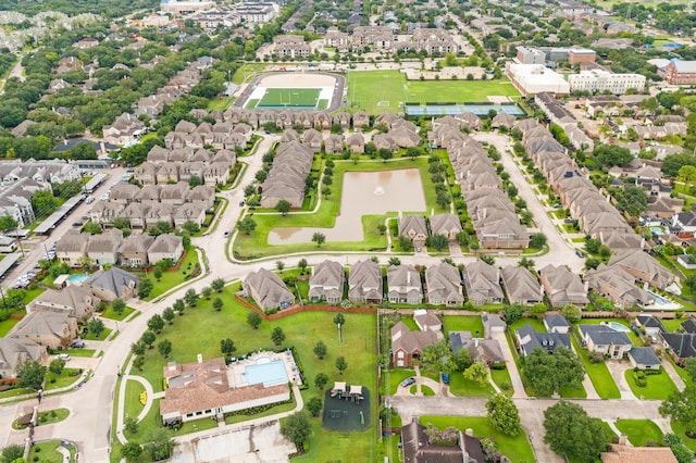 13207 Parkway Meadows Dr, Houston, TX 77077 - aerial view of residential area with a nearby body of water