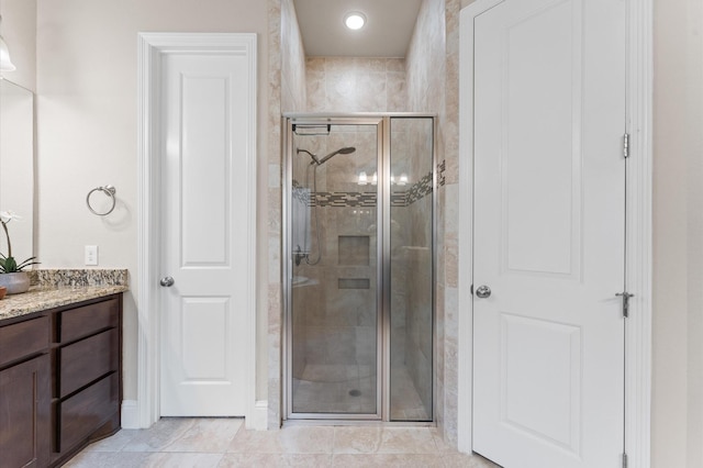 13207 Parkway Meadows Dr, Houston, TX 77077 - bathroom featuring a shower stall and vanity