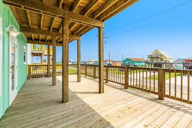 344 Thunder Rd, Surfside Beach, TX 77541 - view of wooden deck