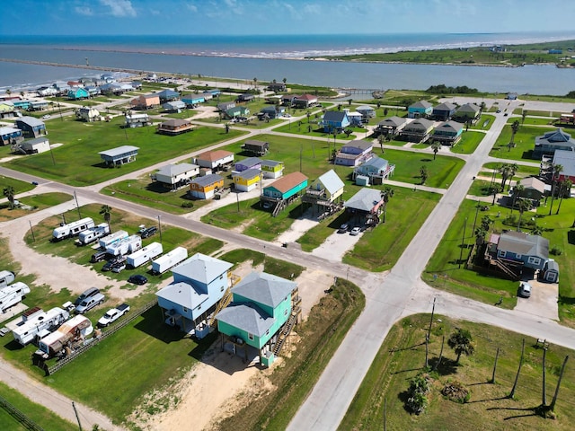 344 Thunder Rd, Surfside Beach, TX 77541 - aerial view of residential area with a nearby body of water