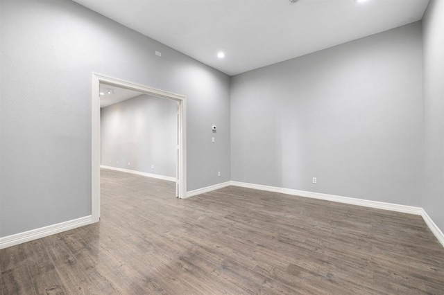 12832 Willow Centre Drive E And F, Houston, TX 77066 - empty room with wood finished floors and recessed lighting