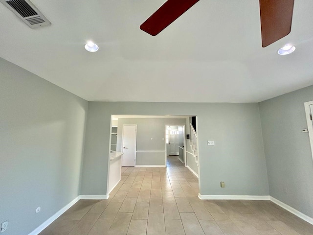 15231 Falling Creek Dr, Houston, TX 77068 - empty room featuring recessed lighting and light wood finished floors