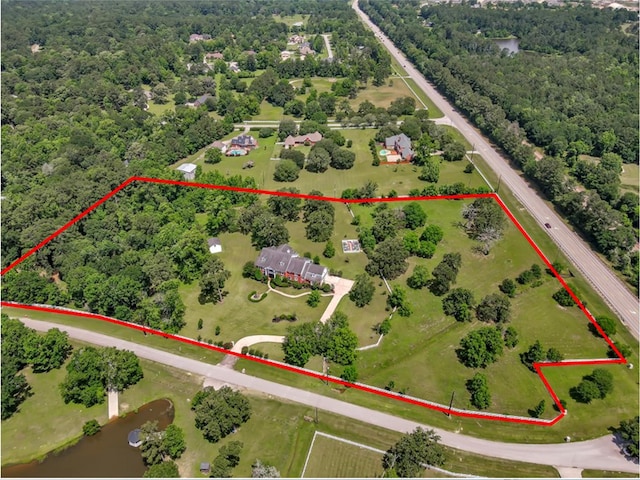 15203 Wildwood Cir, Magnolia, TX 77354 - aerial view of property's location with property boundaries highlighted