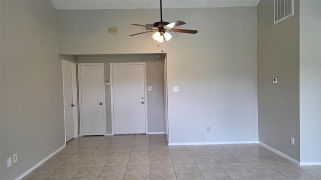 3018 Sherborne St, Pearland, TX 77584 - unfurnished room with a ceiling fan and light tile patterned floors