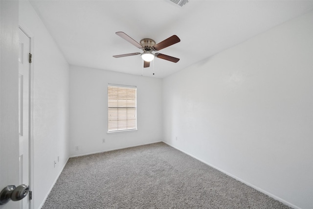12417 Pegasus Dr, Willis, TX 77318 - carpeted spare room featuring a ceiling fan and baseboards
