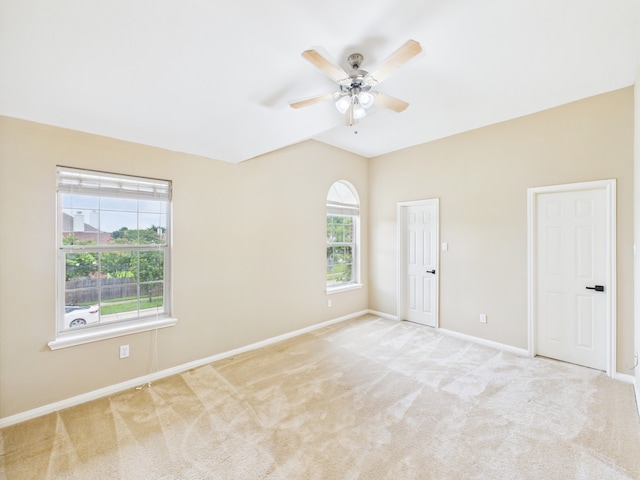 16911 Wortley Dr, Houston, TX 77084 - spare room with ceiling fan and light colored carpet