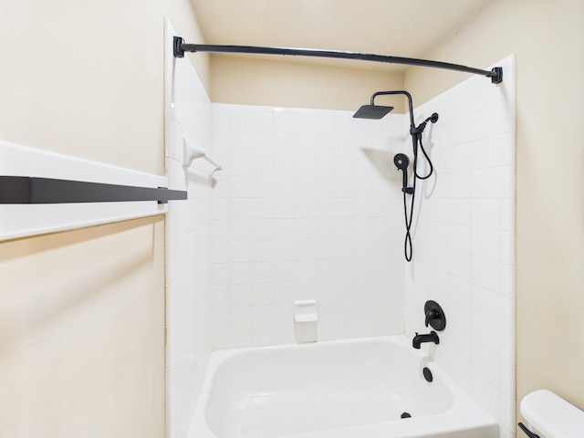 16911 Wortley Dr, Houston, TX 77084 - full bathroom featuring toilet and shower / tub combination