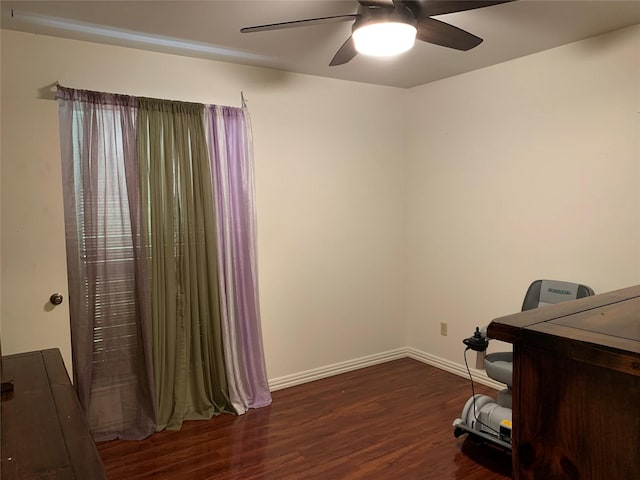 2709 8th Ave N, Texas City, TX 77590 - home office with wood finished floors and ceiling fan