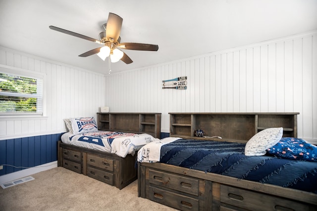 169 N County Road 4945, Etoile, TX 75944 - carpeted bedroom with a ceiling fan