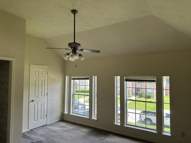 3410 Amber Forest Dr, Houston, TX 77068 - detailed view of carpet flooring and a ceiling fan
