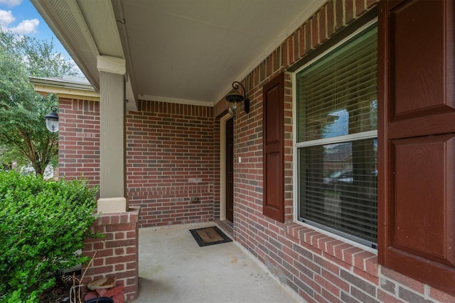 16307 Melody View Ct, Cypress, TX 77429 - doorway to property with brick siding and covered porch