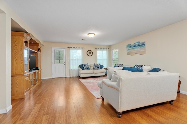 16307 Melody View Ct, Cypress, TX 77429 - living area featuring light wood finished floors