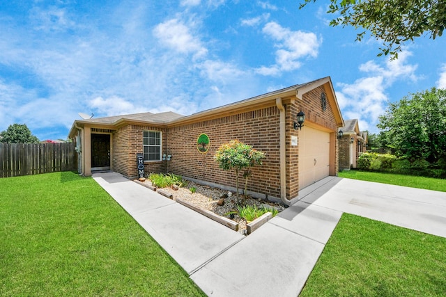 28961 San Bernard River Loop, Spring, TX 77386 - ranch-style home featuring an attached garage, brick siding, and driveway