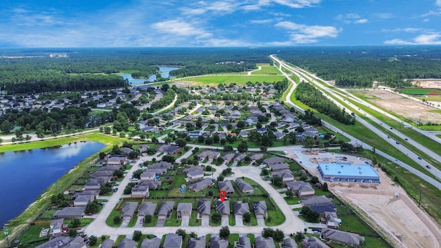 28961 San Bernard River Loop, Spring, TX 77386 - aerial overview of property's location featuring a large body of water and nearby suburban area