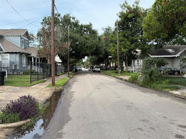 1226 W Drew St Unit B, Houston, TX 77006 - view of asphalt street with sidewalks and curbs