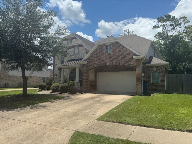 4714 Loggia Ln, Humble, TX 77396 - view of front of house featuring driveway and brick siding
