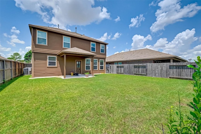 3306 Coopers Ridge Way, Houston, TX 77084 - back of property with a fenced backyard and a patio