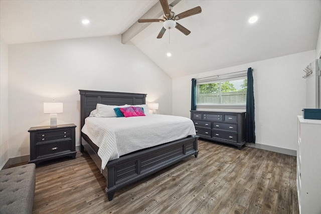 8218 Waynemer Way, Houston, TX 77040 - bedroom with wood finished floors, recessed lighting, and a ceiling fan