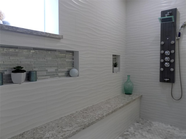 12636 Briar Patch Rd, Houston, TX 77077 - bathroom featuring tiled shower