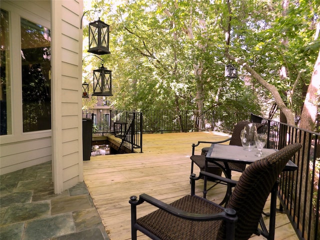 12636 Briar Patch Rd, Houston, TX 77077 - deck with outdoor dining area