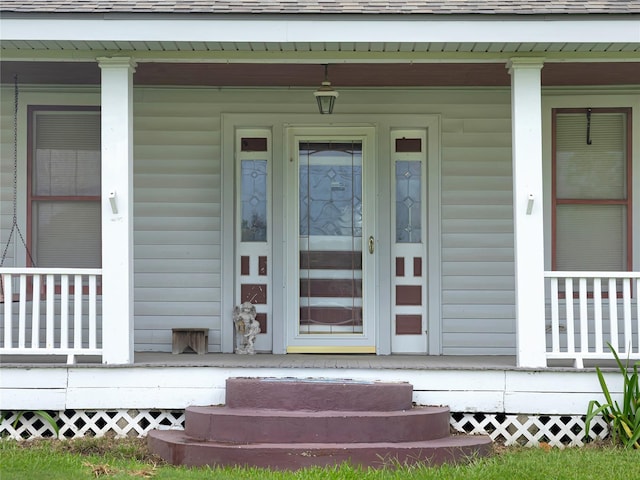 1233 Eagle Lake Rd, Sealy, TX 77474 - view of exterior entry with a porch