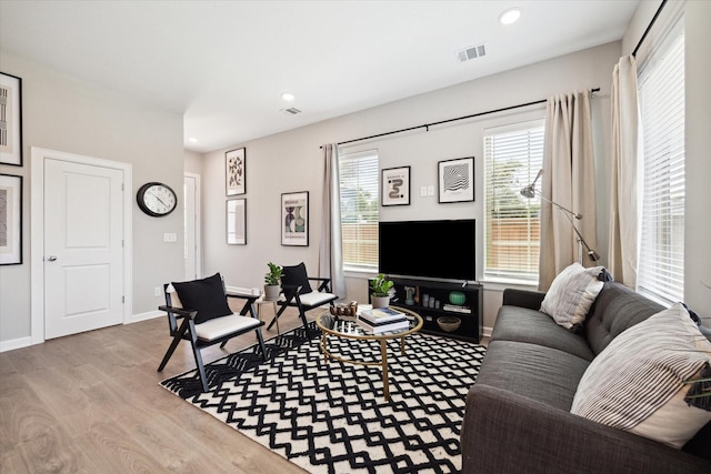 6024 T C Jester Blvd, Houston, TX 77091 - living room with wood finished floors and recessed lighting