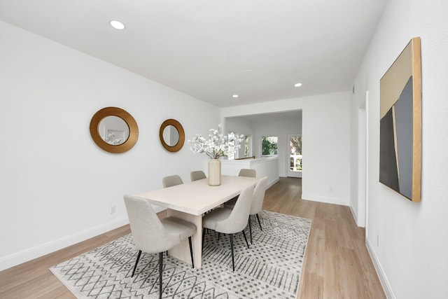 300 Narcissus Rd, Clear Lake Shores, TX 77565 - dining space with light wood-style floors and recessed lighting