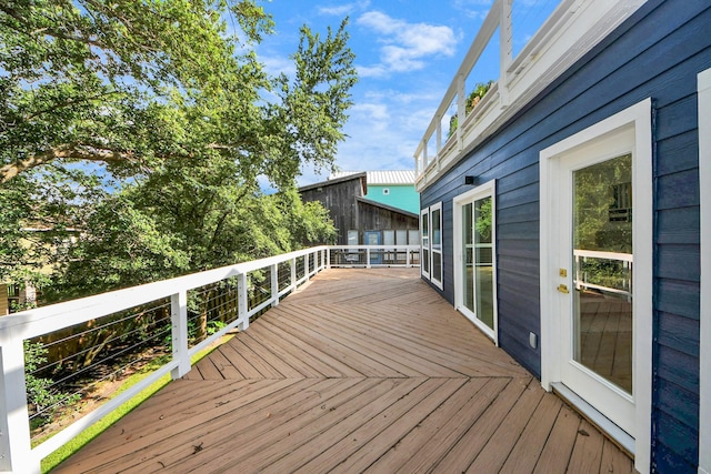 300 Narcissus Rd, Clear Lake Shores, TX 77565 - view of wooden deck