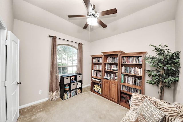 18614 Magnolia Dell Dr, Cypress, TX 77433 - living area with ceiling fan and carpet