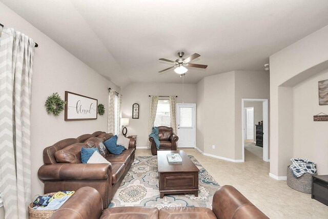 18614 Magnolia Dell Dr, Cypress, TX 77433 - living area featuring ceiling fan and baseboards