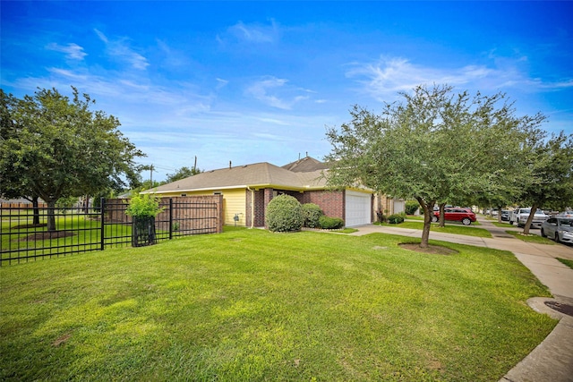 2850 Back Bay Brook Trl, Houston, TX 77045 - view of front facade featuring concrete driveway, a garage, and brick siding