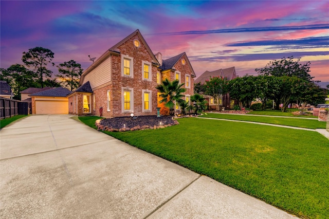 5631 Spring Lodge Dr, Houston, TX 77345 - traditional home with brick siding, driveway, and a garage