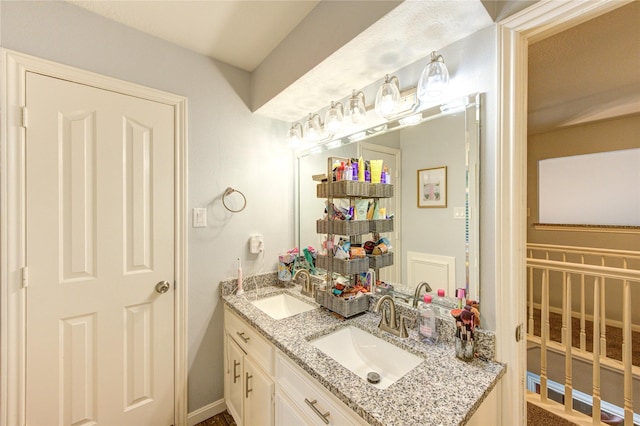 5631 Spring Lodge Dr, Houston, TX 77345 - bathroom featuring double vanity