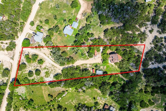 172 Candy Rd, Pipe Creek, TX 78063 - aerial view of property's location with property boundaries highlighted